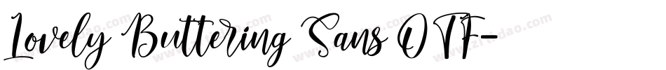 Lovely Buttering Sans OTF字体转换